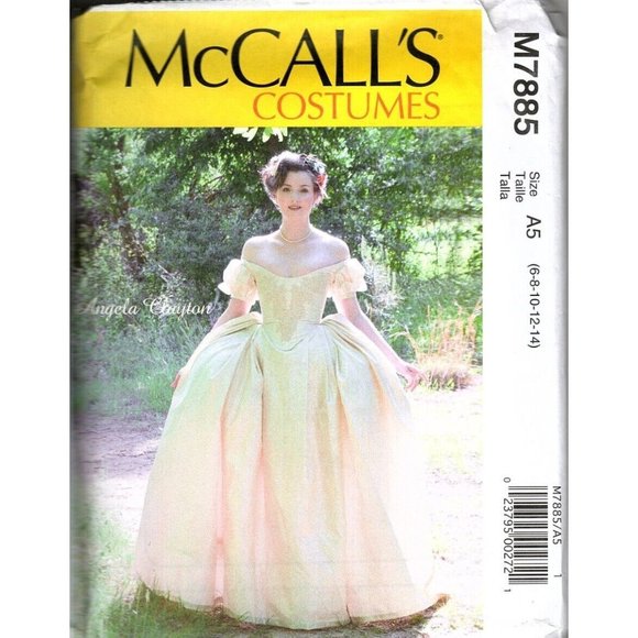 McCalls M7885 Misses 6 to 14 Historical Costume Renaissance Dress Pattern New - Picture 1 of 2